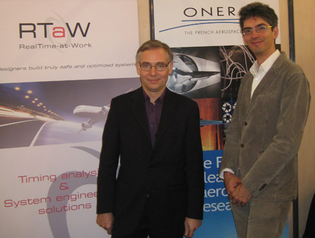 Jörn Migge, CTO de RTaW et Marc Boyer, ingénieur ONERA