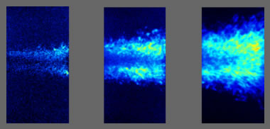 Visualisation par LII (Laser Induced Incandescence) de la fraction volumique de suie dans une flamme de diffusion turbulente