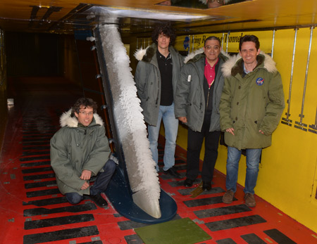 Equipe givrage ONERA Toulouse à l'Icing Research Tunnel de la NASA Glenn