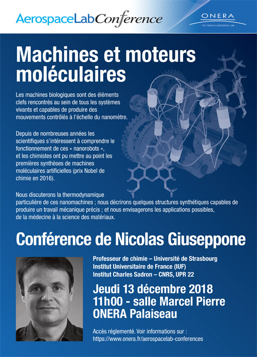 Conférence de Nicolas Giuseppone, Professeur de chimie – Université de Strasbourg Institut Universitaire de France (IUF) Institut Charles Sadron – CNRS, UPR 22