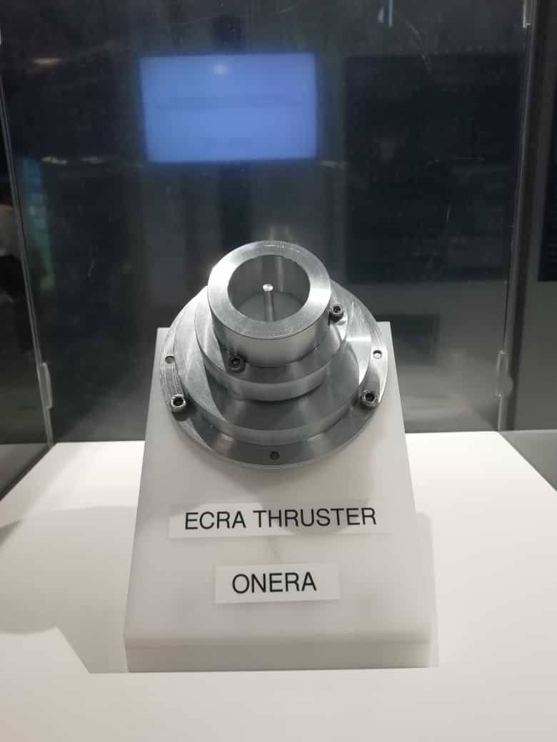 L’ONERA expose sur son stand un démonstrateur de propulseur électrique, ECRA