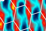 Image de la fonction d'onde électronique d'un nanotube obtenue par microscopie à effet tunnel