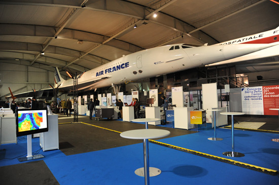 Le Hall Concorde au Musée de l'air et de l'espace