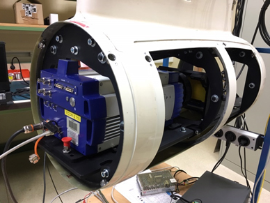 Caméra multispectrale IR thermique TELOPS MS-IR VLW (8 bandes entre 8 et 12 µm) intégrée dans le POD BUSARD de l’ONERA