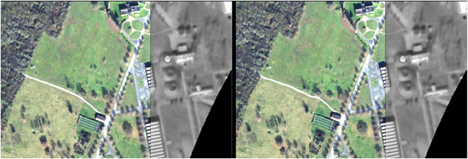 Traitement des données : Images hyperspectrales et infrarouges thermiques acquises sur le Centre du Fauga-Mauzac, avant et après régistration