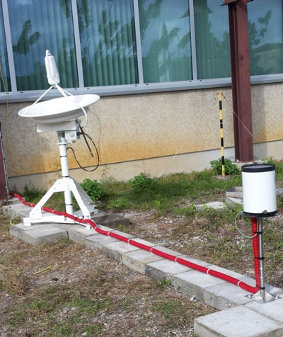 Station de réception CNES de la balise 20 GHz d’Amazonas