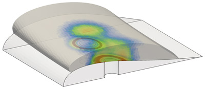 Simulation par champ de phase et modèle de zone cohésive du détachement d'un bloc de givre d'accrétion
